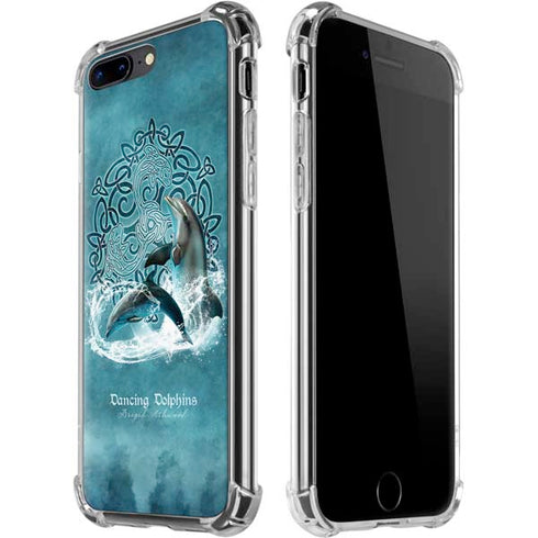 Dolphin Celtic Knot by Brigid Ashwood iPhone Cases